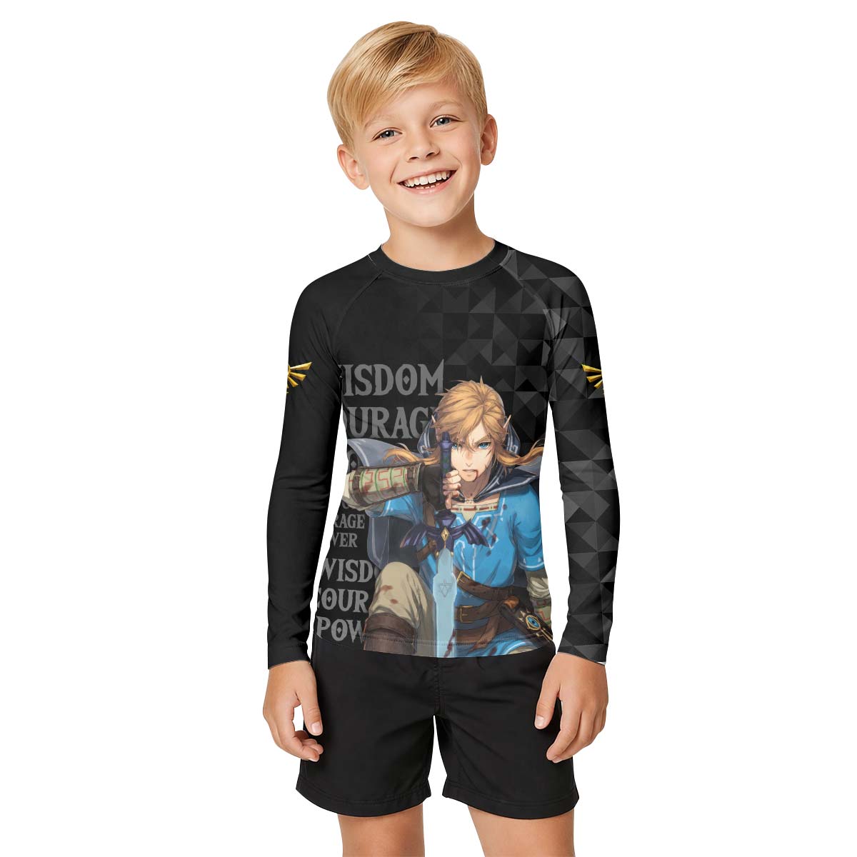 Link Hero of Hyrule Kid Rash Guard