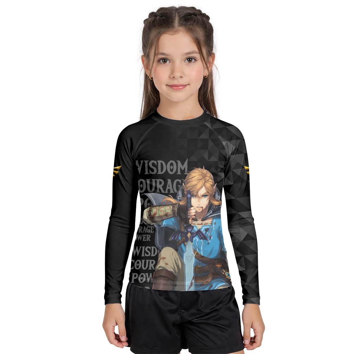 Link Hero of Hyrule Kid Rash Guard