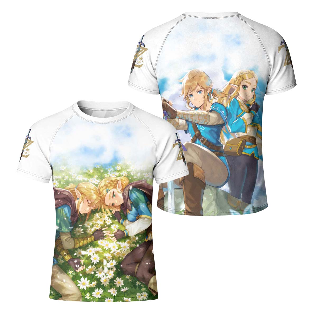  Link and Zelda Kid Rash Guard