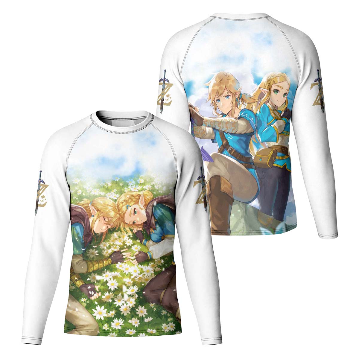 Link and Zelda Kid Rash Guard