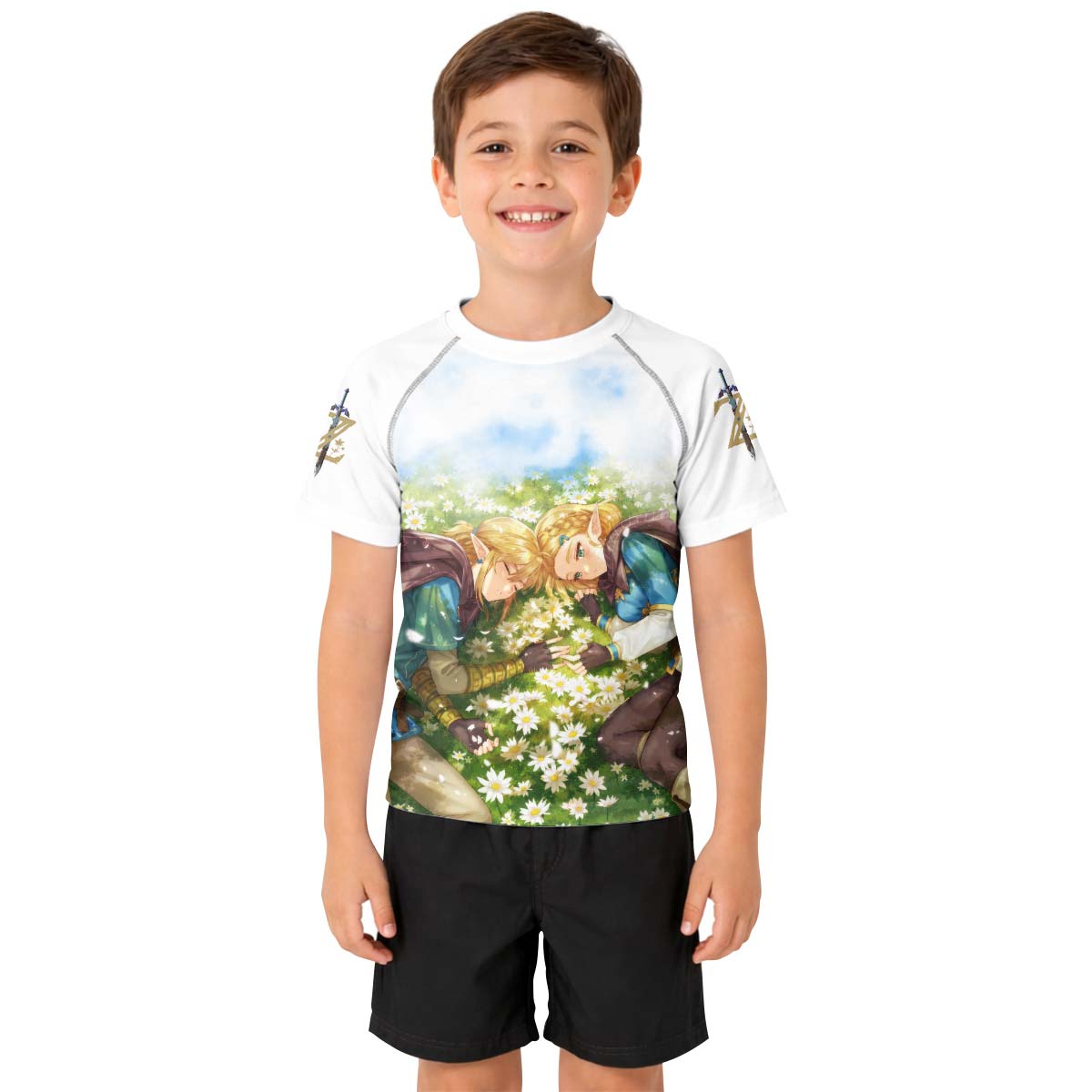  Link and Zelda Kid Rash Guard