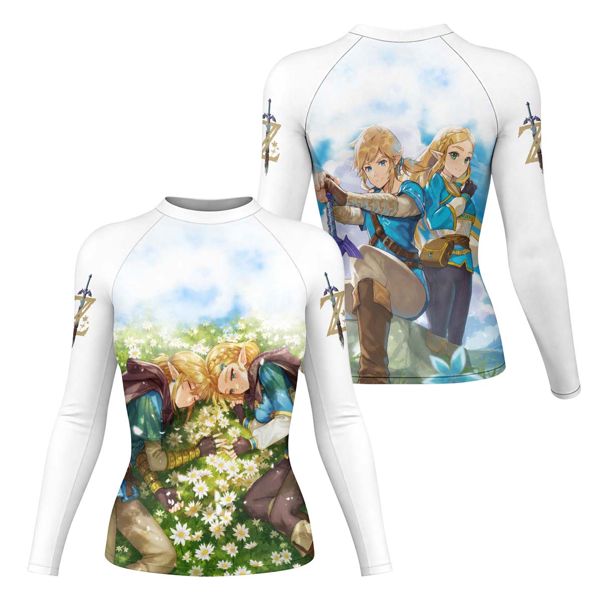  Link and Zelda Rash Guard