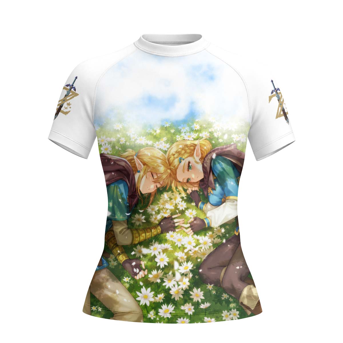  Link and Zelda Rash Guard