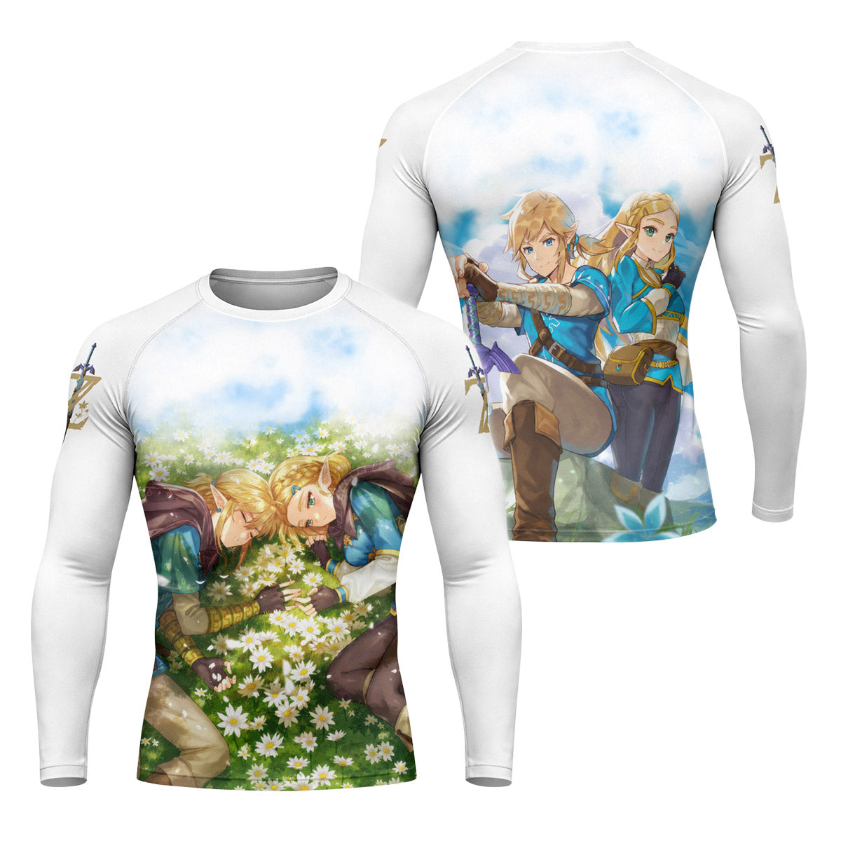  Link and Zelda Rash Guard