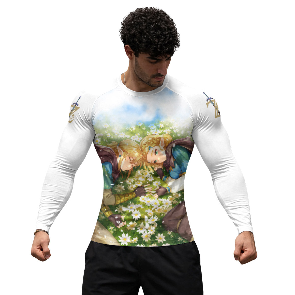  Link and Zelda Rash Guard