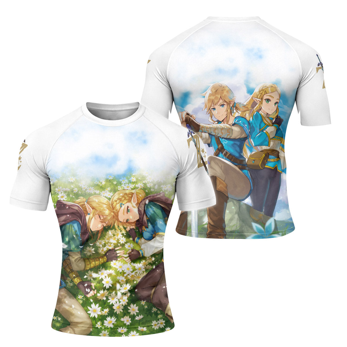  Link and Zelda Rash Guard