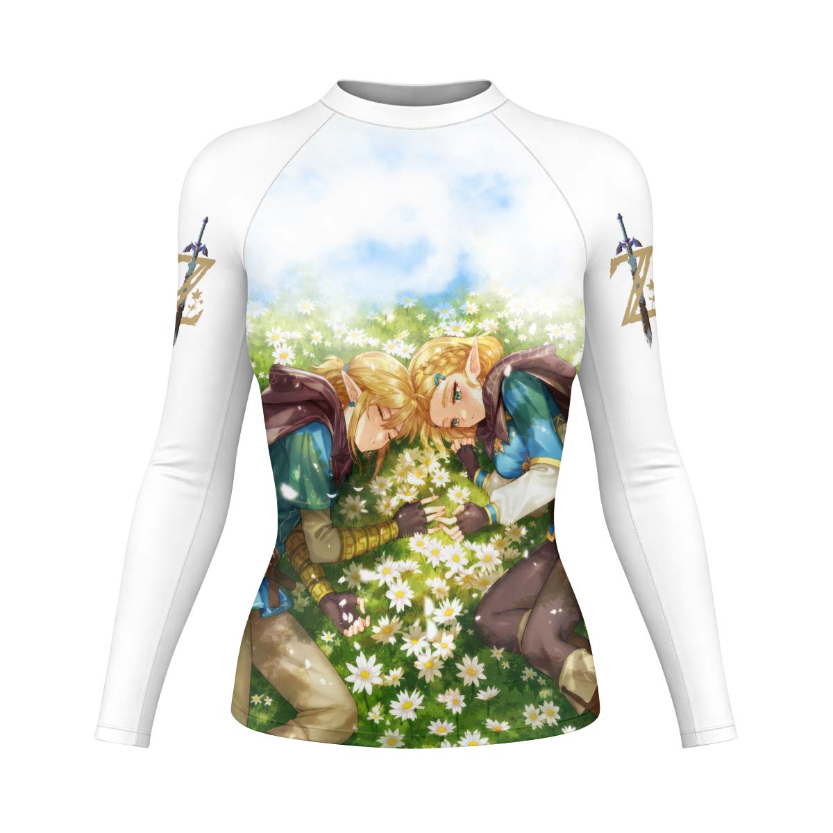  Link and Zelda Rash Guard