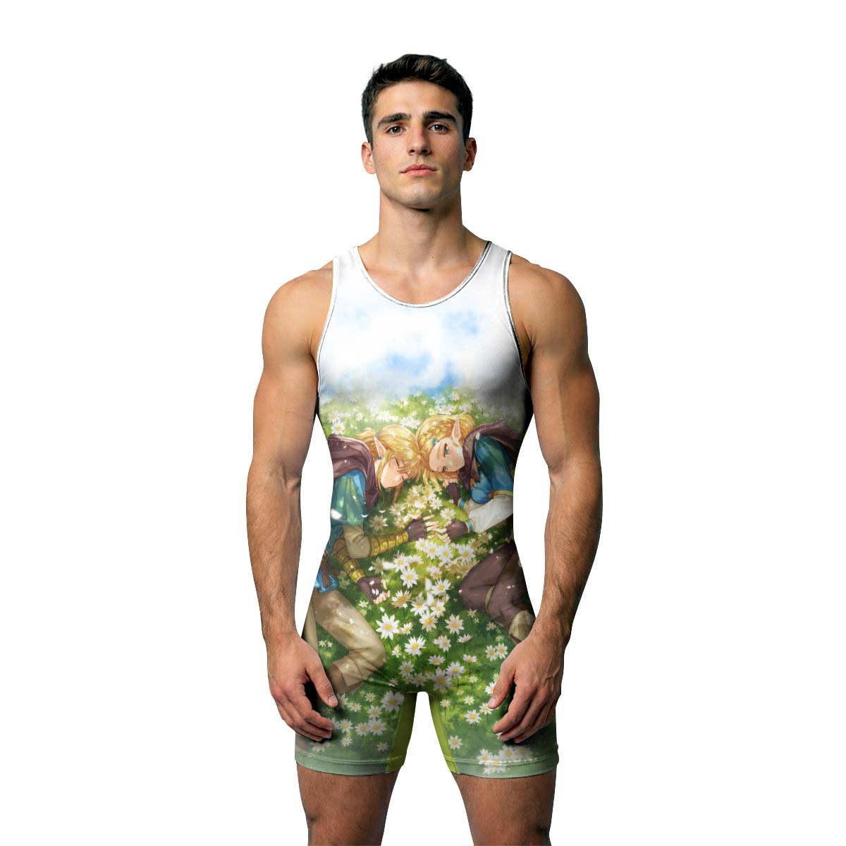  Link and Zelda Wrestling Singlet