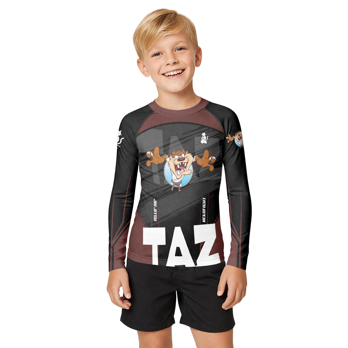 Looney Tunes Taz Mania Kid Rash Guard