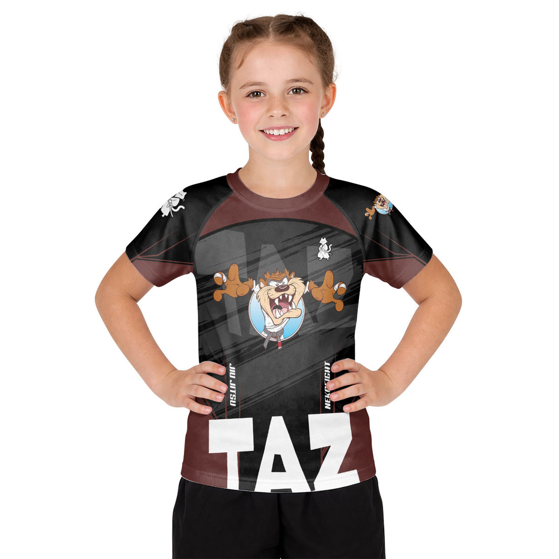 Looney Tunes Taz Mania Kid Rash Guard