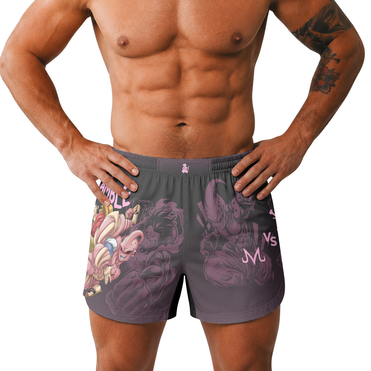  Luffy Versus Kid Buu Grappling Shorts