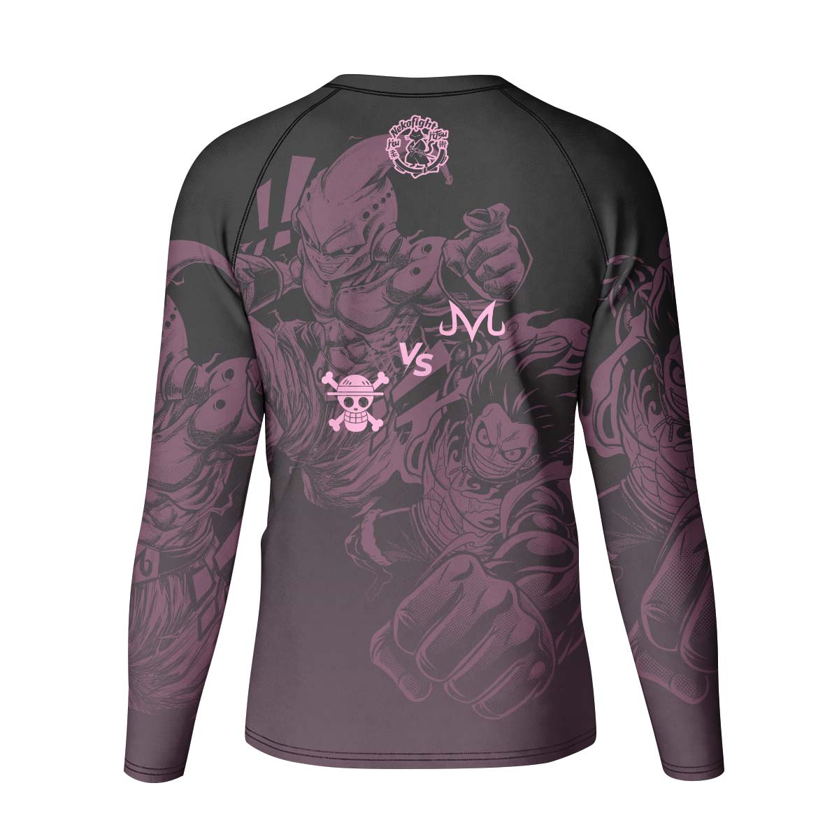 Luffy Versus Kid Buu Kids Rash Guard
