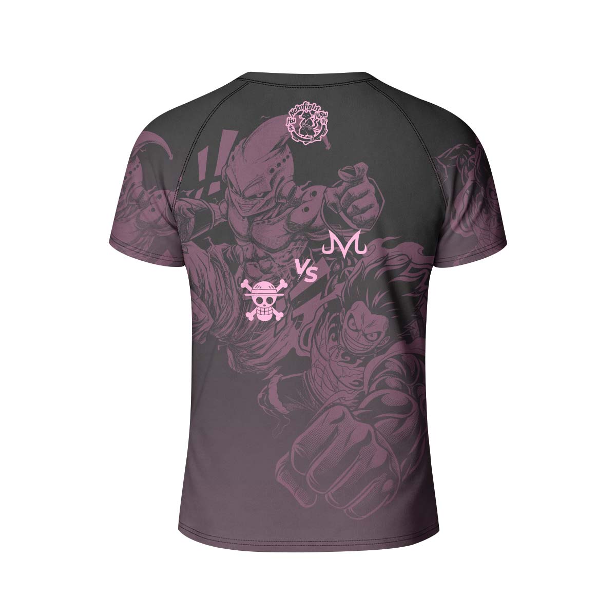  Luffy Versus Kid Buu Kids Rash Guard
