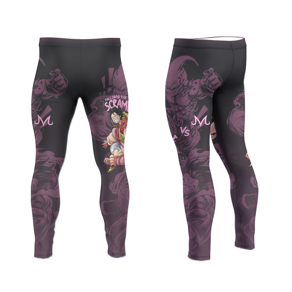  Luffy Versus Kid Buu Men's Compression Leggings