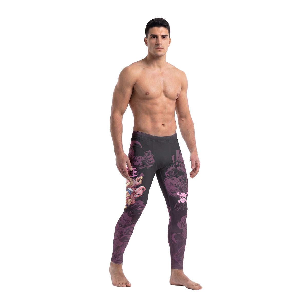  Luffy Versus Kid Buu Men's Compression Leggings