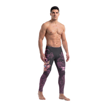  Luffy Versus Kid Buu Men's Compression Leggings