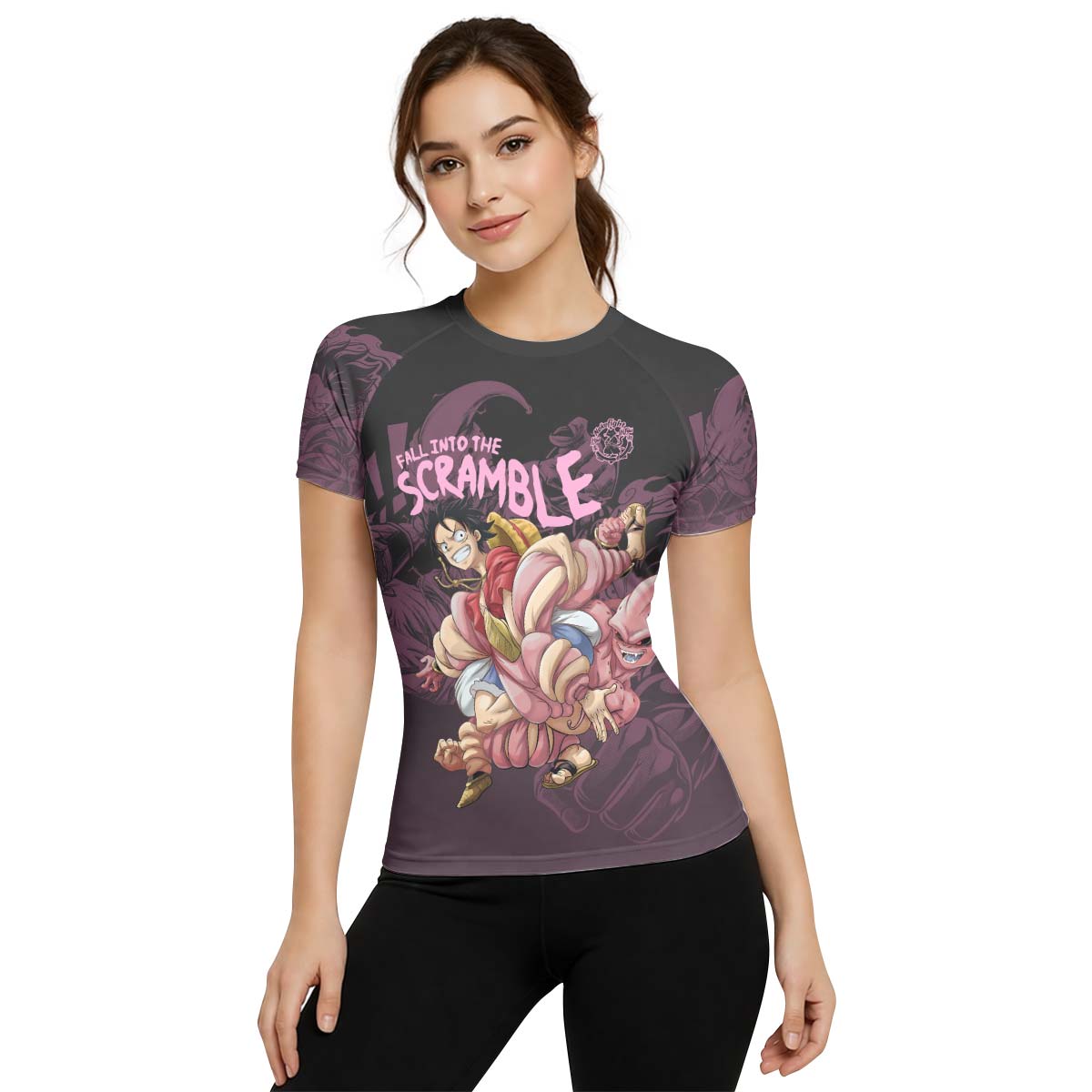  Luffy Versus Kid Buu Rash Guard