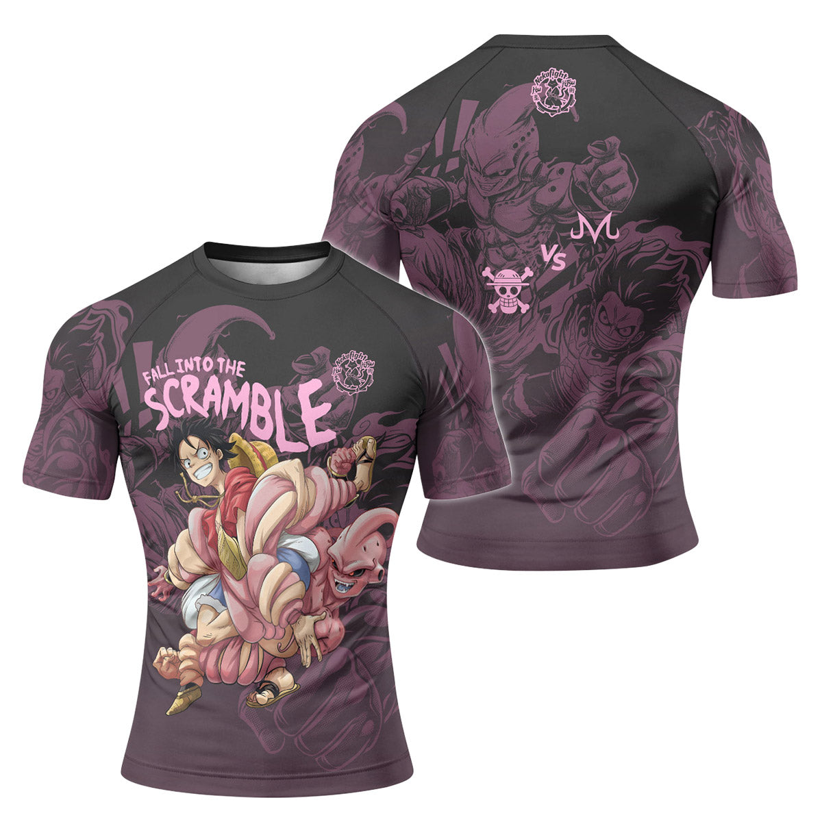 Luffy Versus Kid Buu Rash Guard