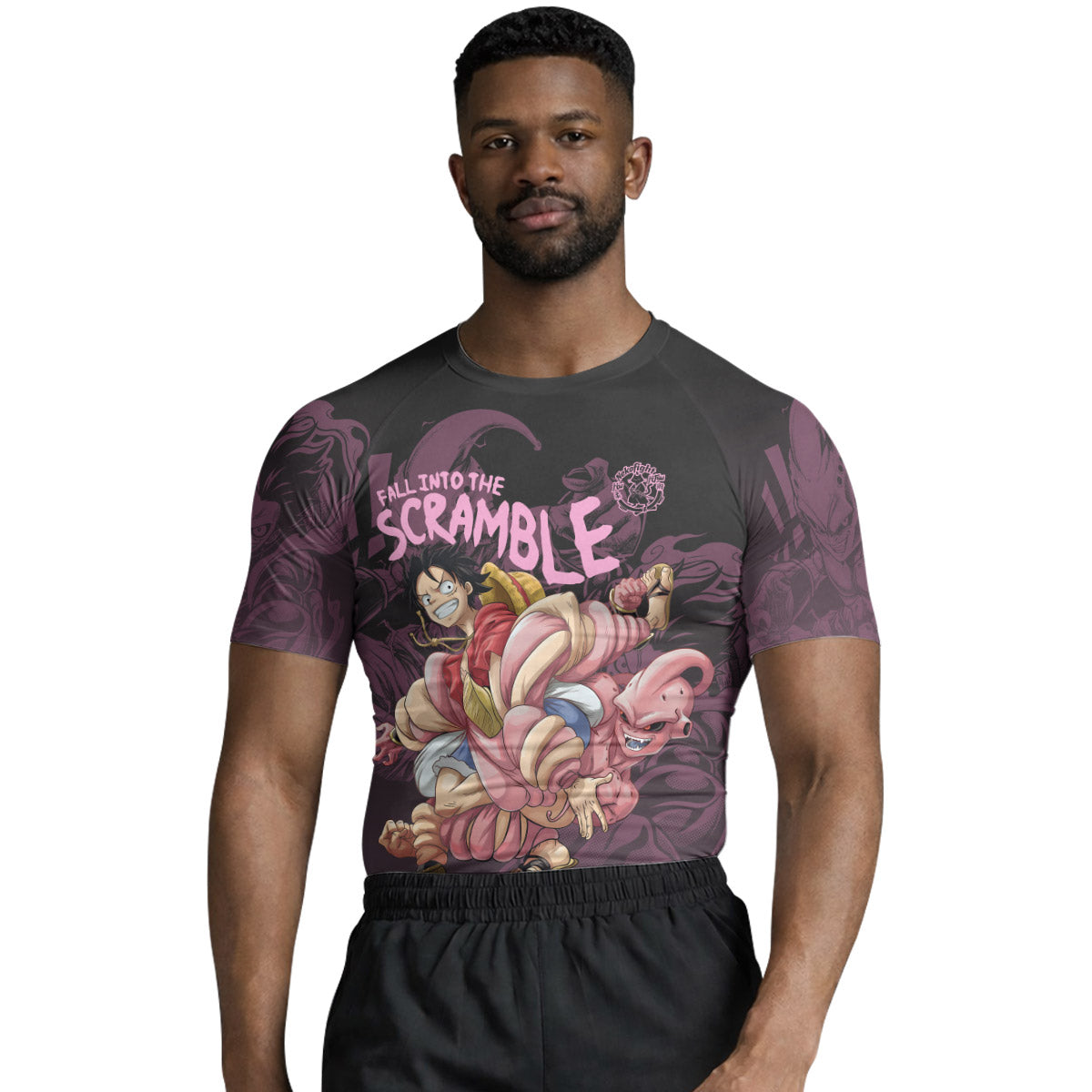 Luffy Versus Kid Buu Rash Guard