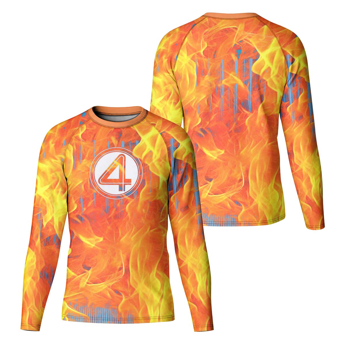  Marvel Fantastic 4 Human Torch Kid Rash Guard