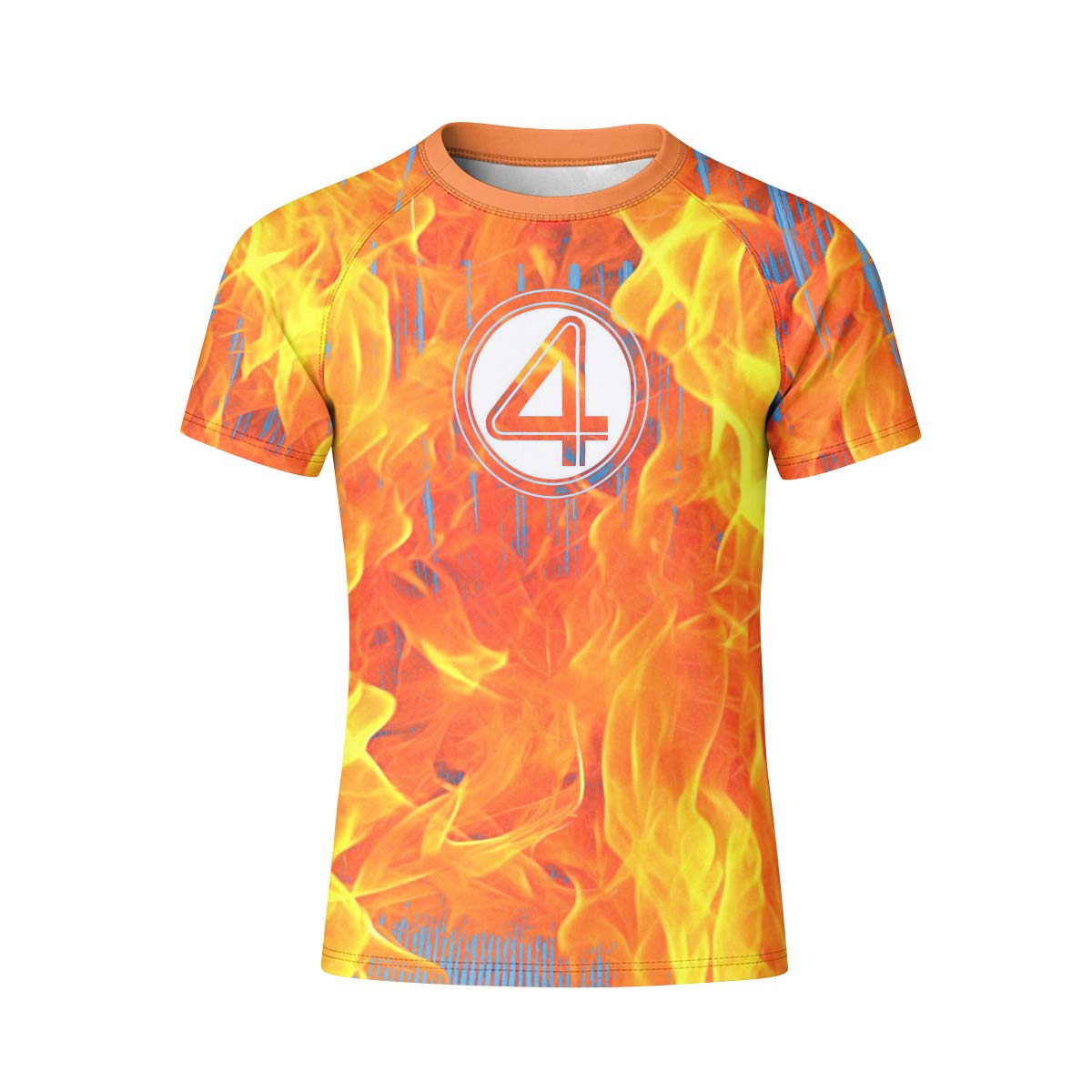  Marvel Fantastic 4 Human Torch Kid Rash Guard