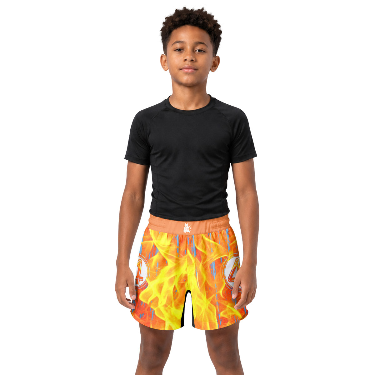 Marvel Fantastic 4 Human Torch Kids Grappling Shorts