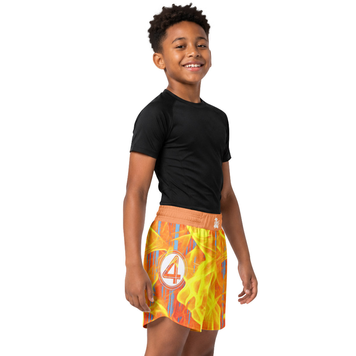 Marvel Fantastic 4 Human Torch Kids Grappling Shorts