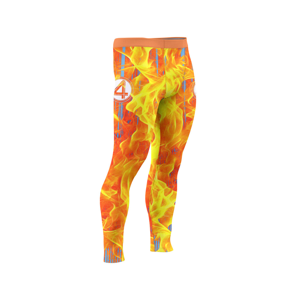  Marvel Fantastic 4 Human Torch Men's Compression Leggings