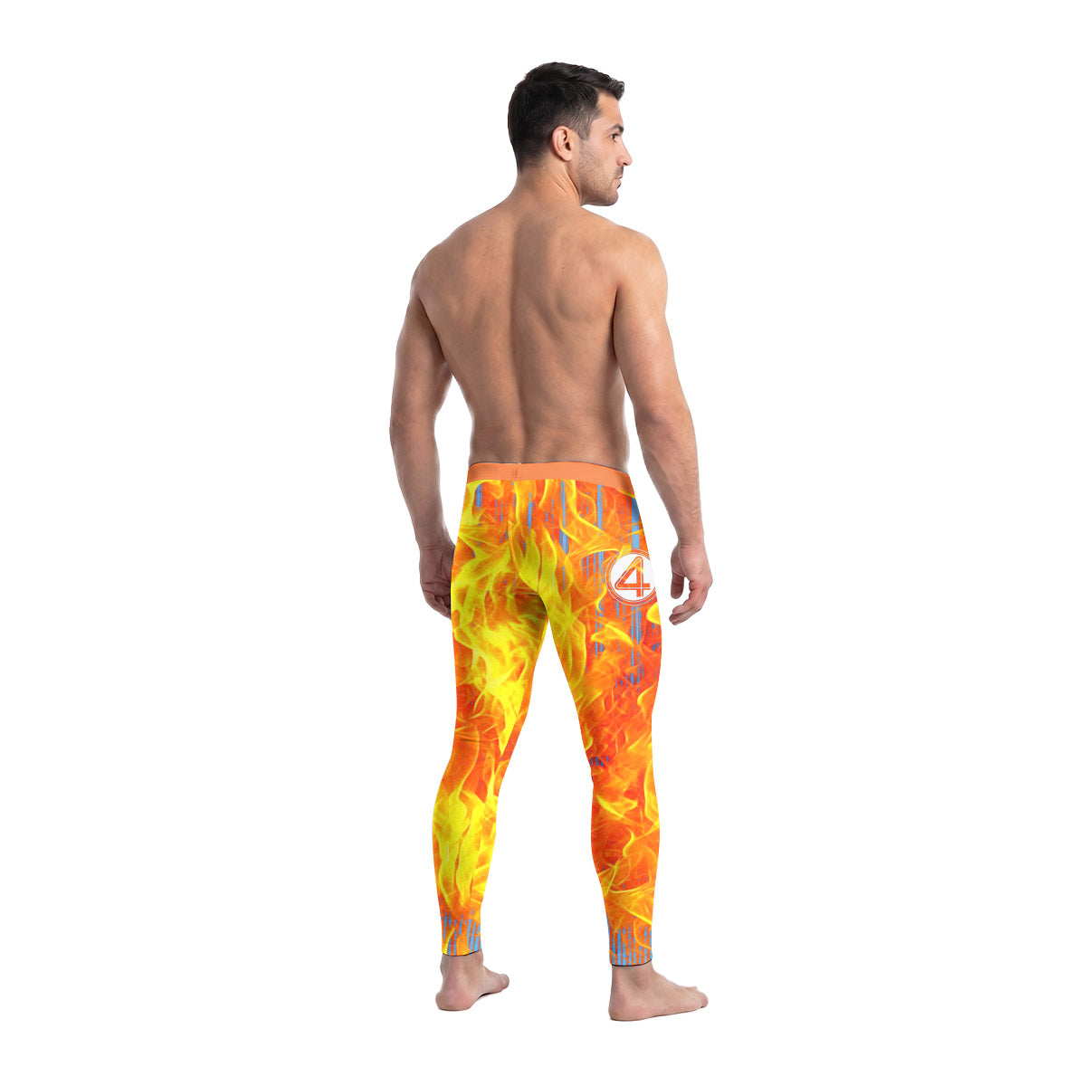  Marvel Fantastic 4 Human Torch Men's Compression Leggings