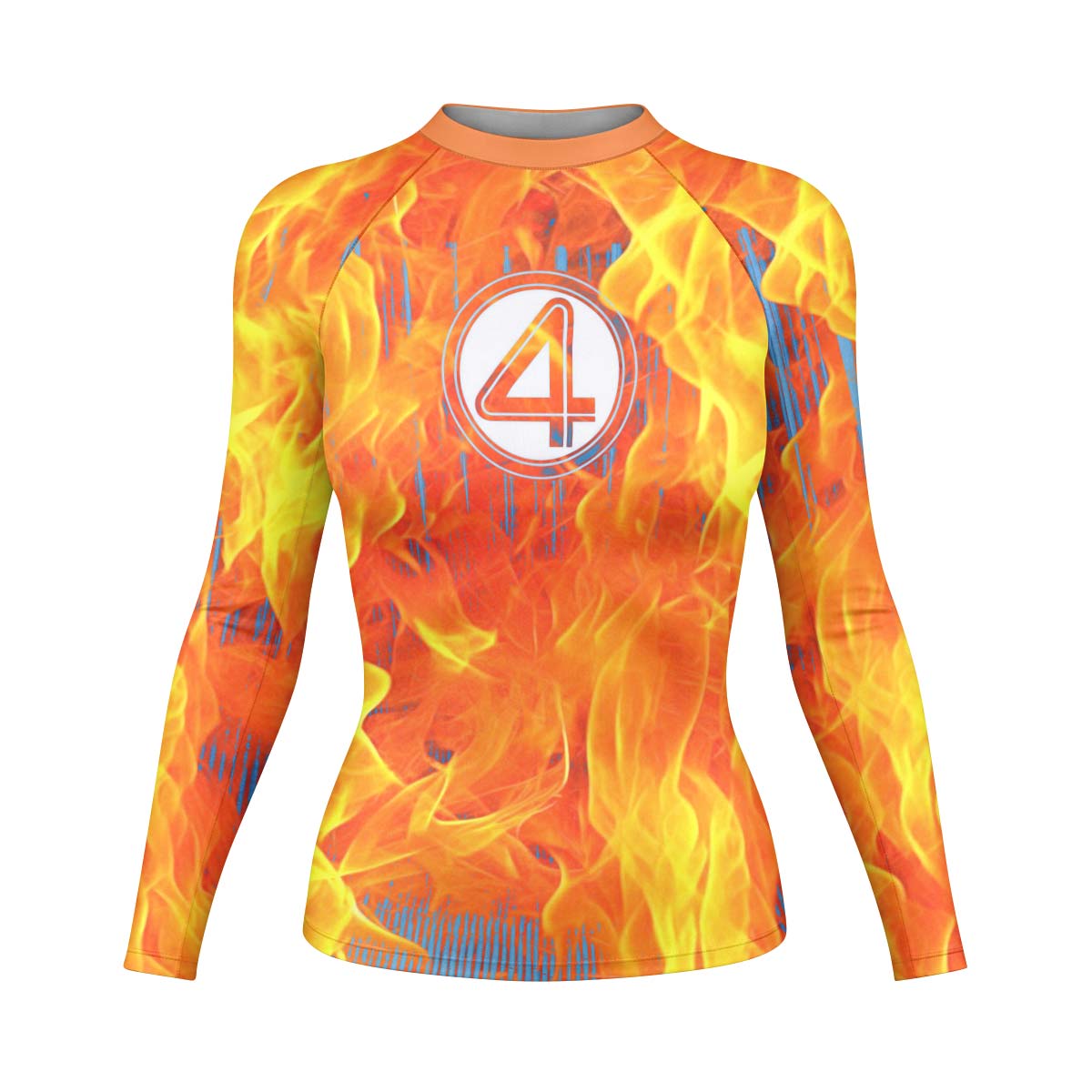  Marvel Fantastic 4 Human Torch Rash Guard