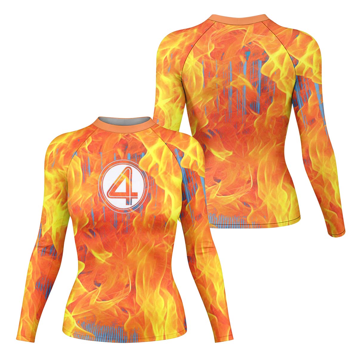  Marvel Fantastic 4 Human Torch Rash Guard