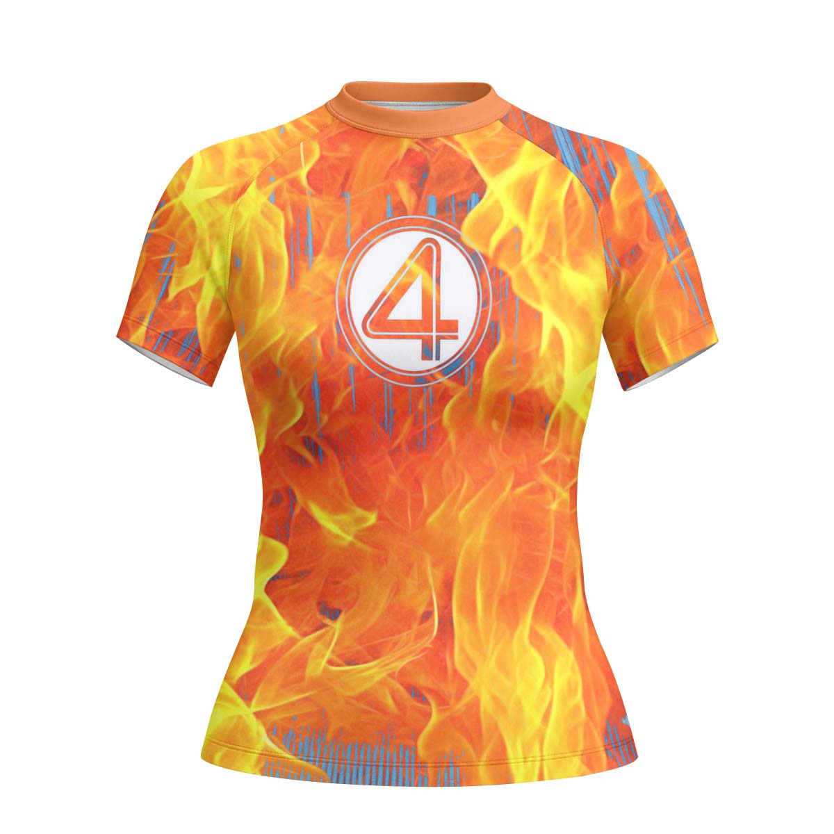  Marvel Fantastic 4 Human Torch Rash Guard
