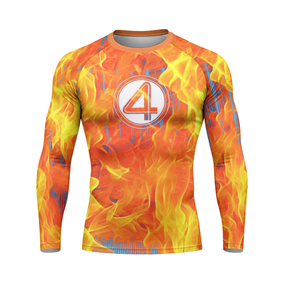  Marvel Fantastic 4 Human Torch Rash Guard