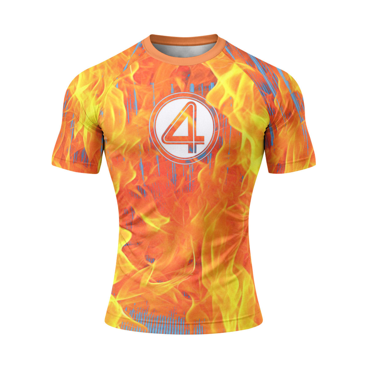  Marvel Fantastic 4 Human Torch Rash Guard