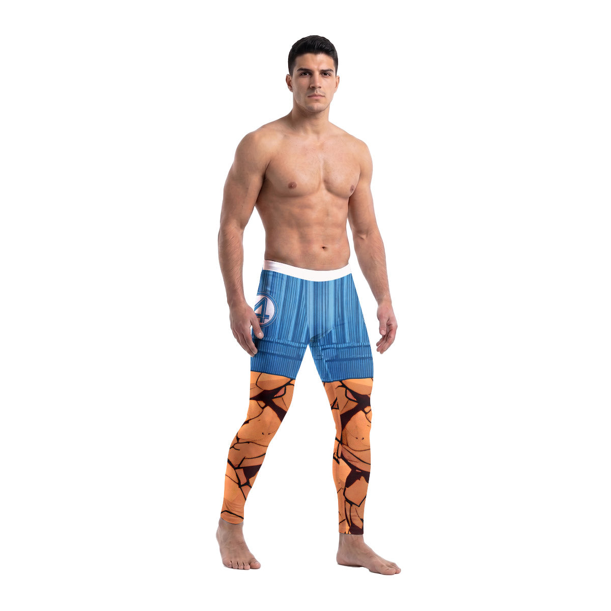  Marvel Fantastic 4 Thing Men's Compression Leggings