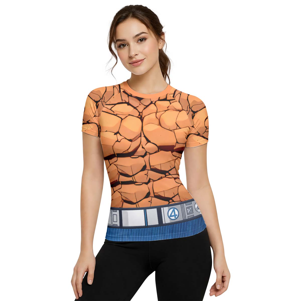  Marvel Fantastic 4 Thing Rash Guard