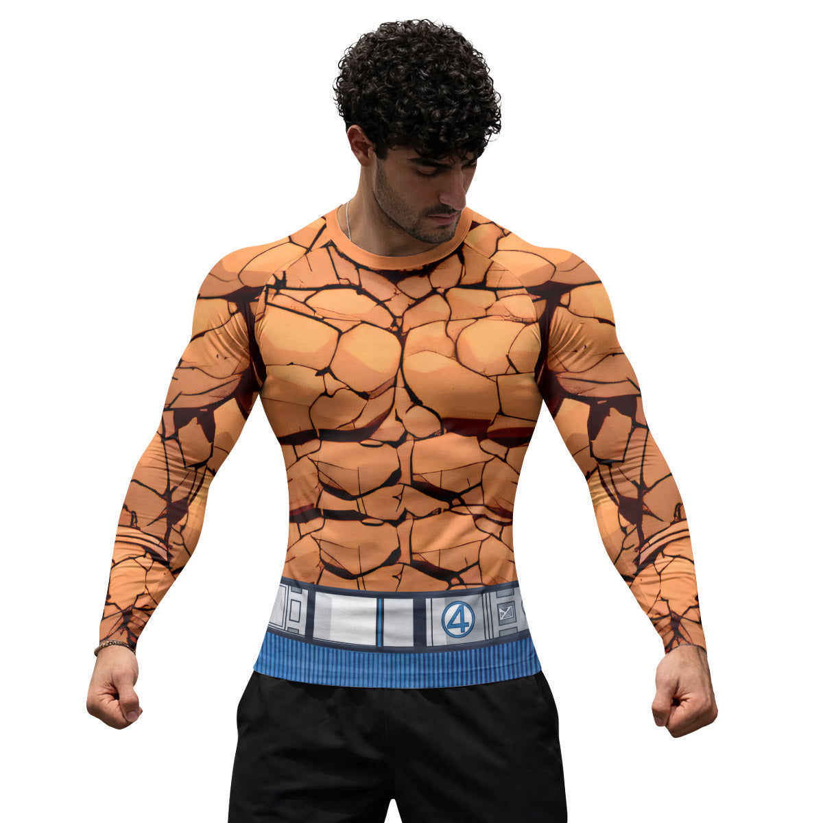  Marvel Fantastic 4 Thing Rash Guard