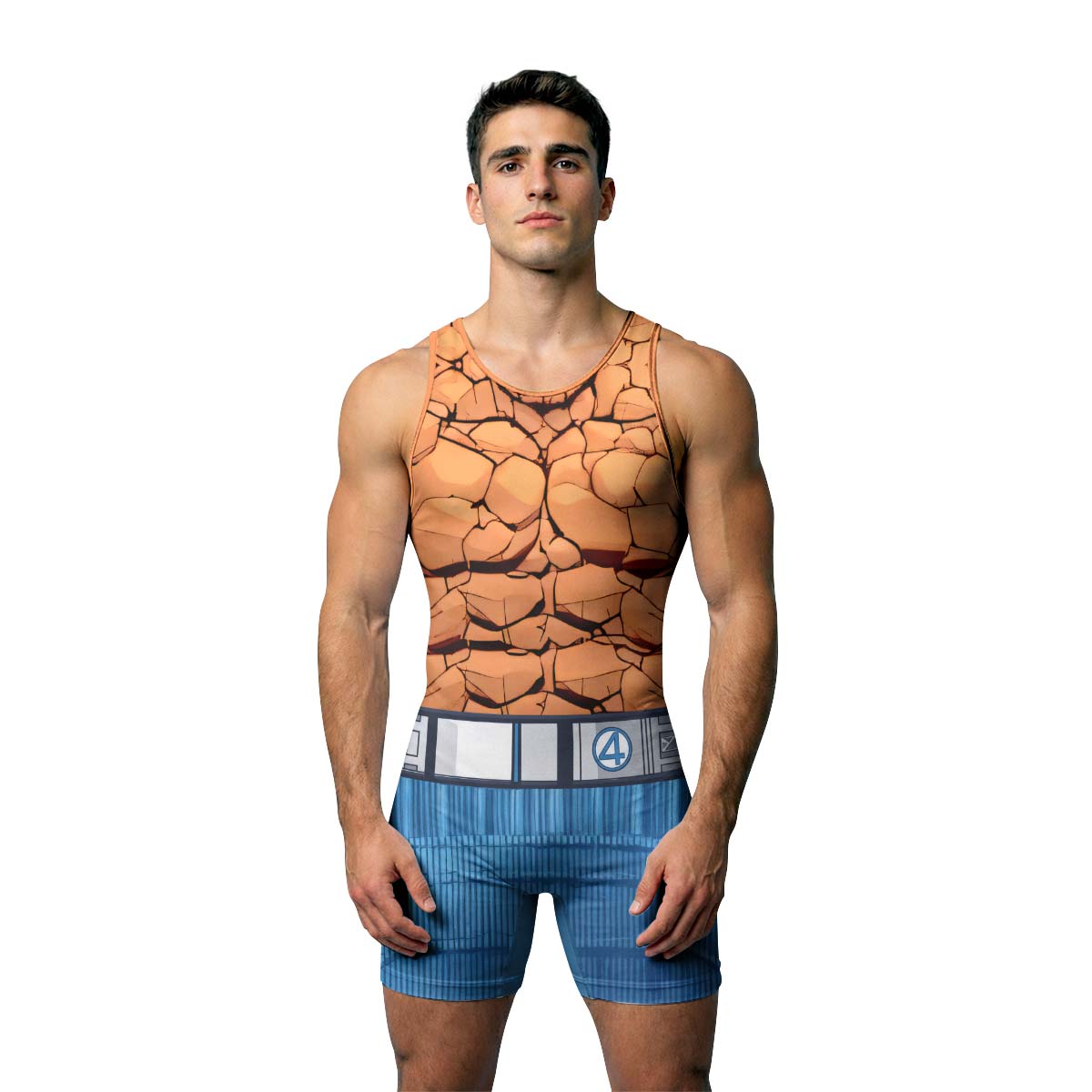  Marvel Fantastic 4 Thing Wrestling Singlet
