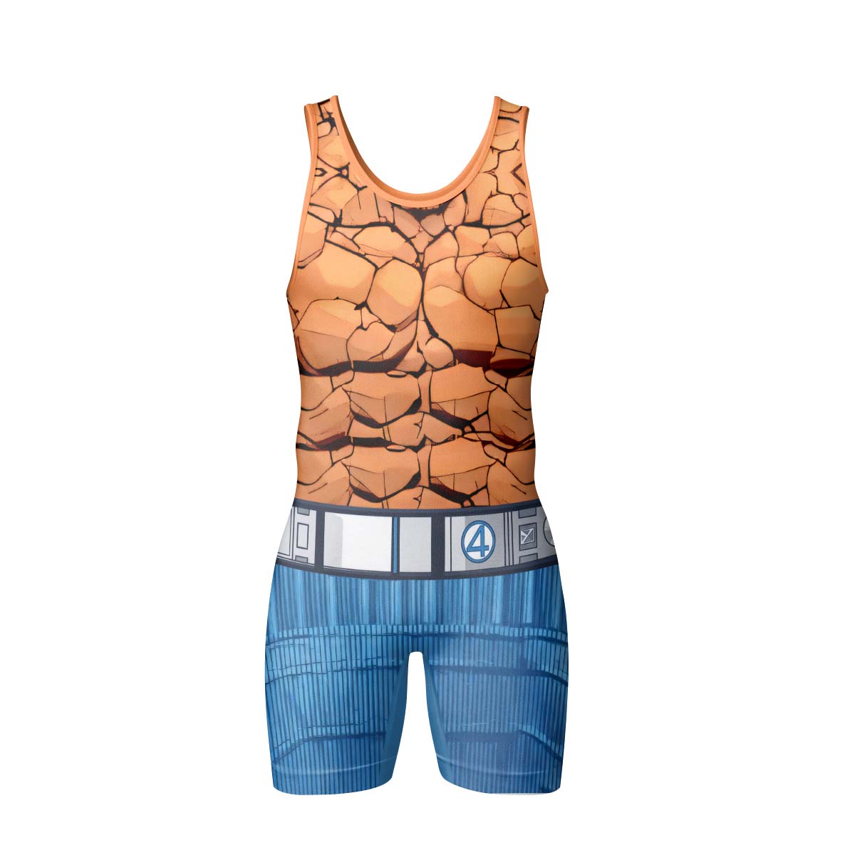  Marvel Fantastic 4 Thing Wrestling Singlet
