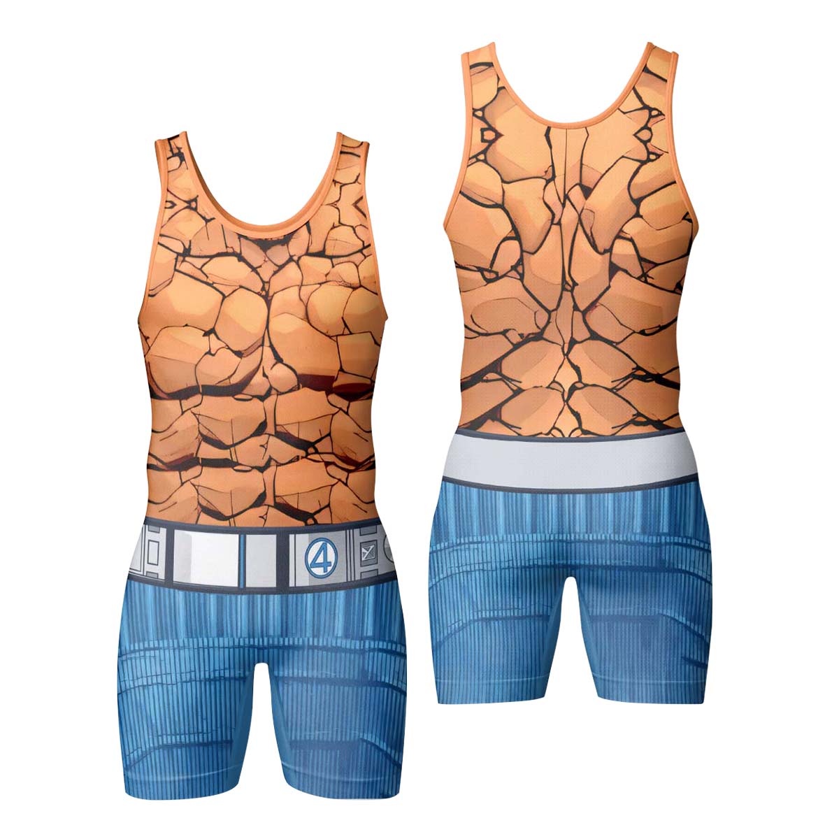  Marvel Fantastic 4 Thing Wrestling Singlet