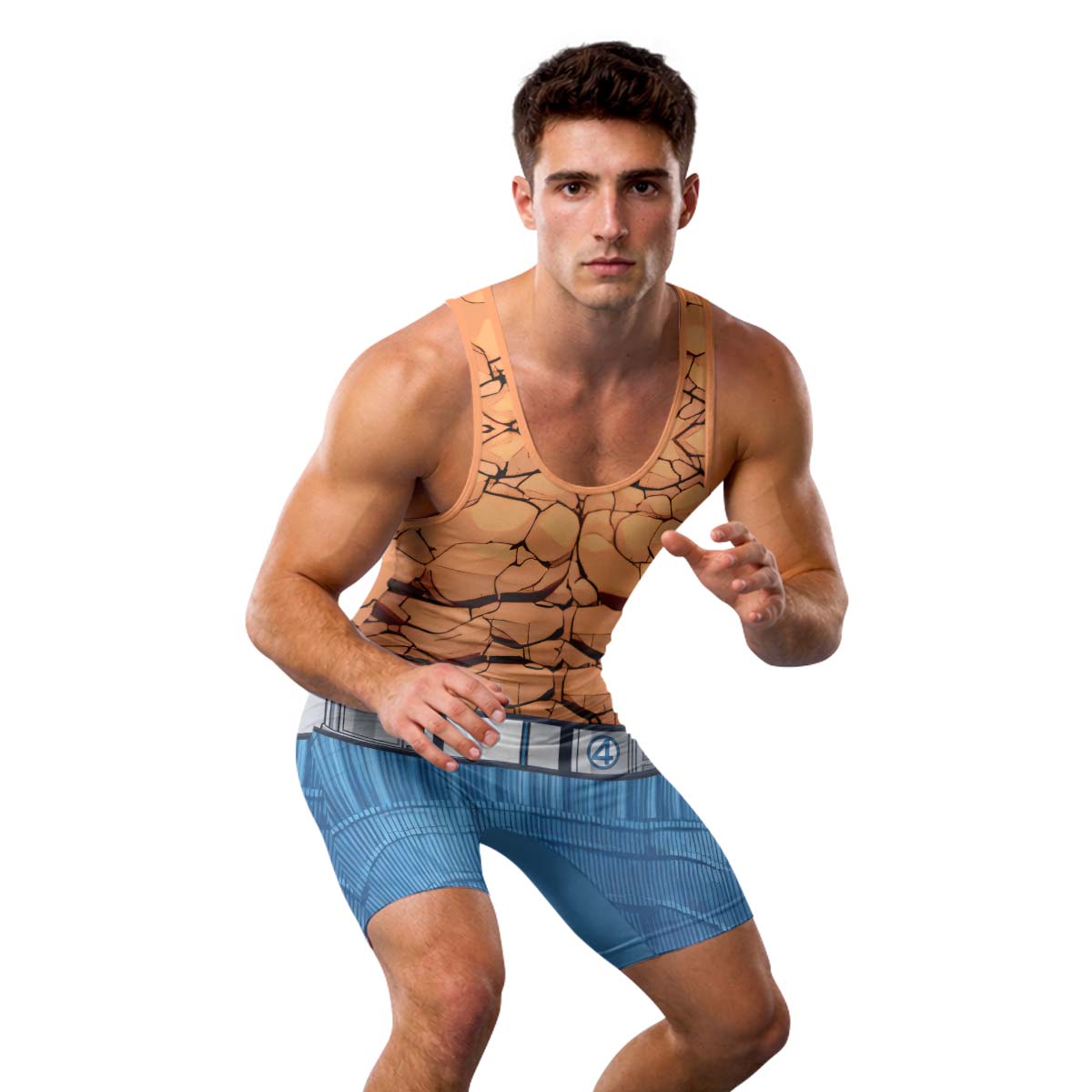  Marvel Fantastic 4 Thing Wrestling Singlet