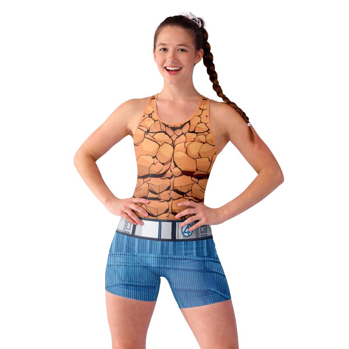 Marvel Fantastic 4 Thing Wrestling Singlet