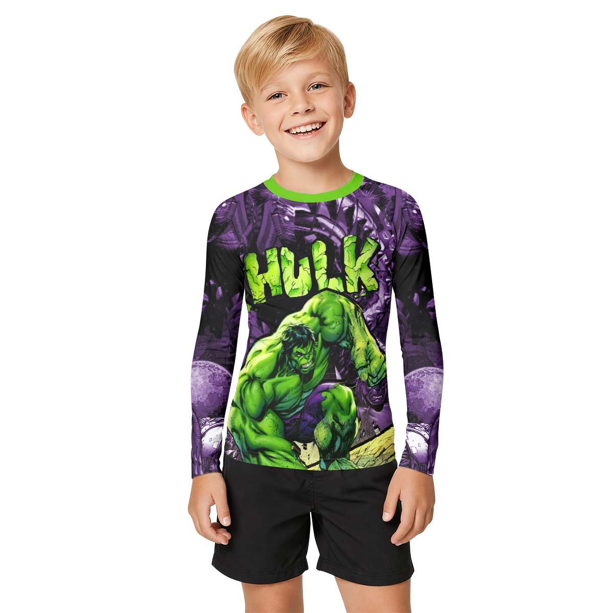 Marvel Incredible Hulk Kids Rash Guard