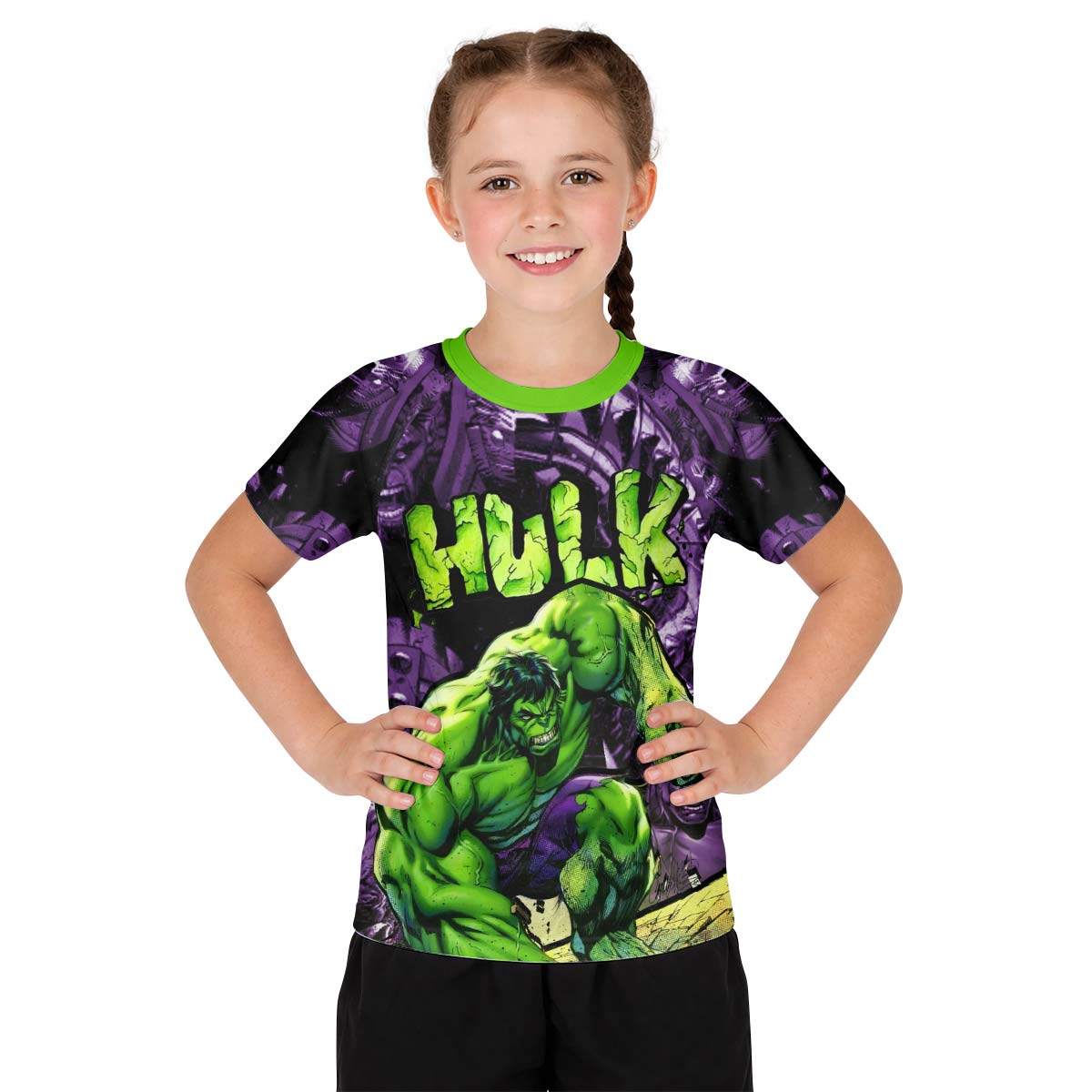  Marvel Incredible Hulk Kids Rash Guard