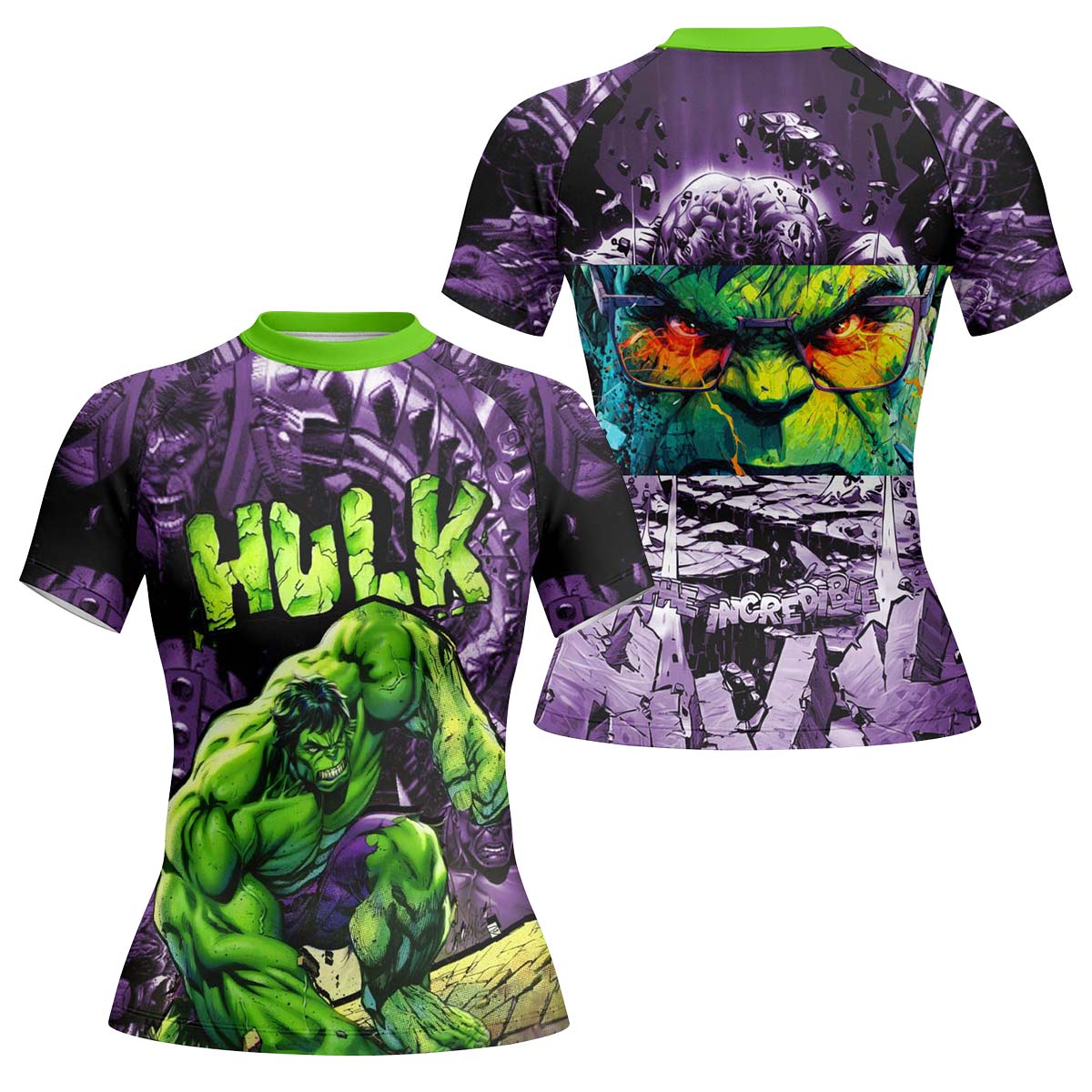  Marvel Incredible Hulk Rash Guard