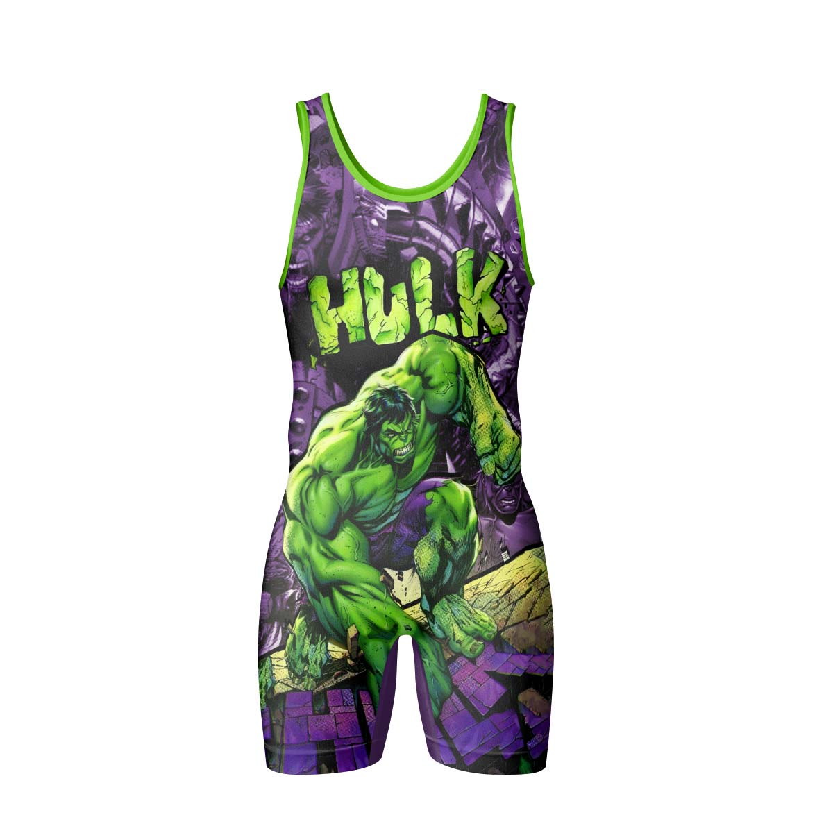  Marvel Incredible Hulk Wrestling Singlet