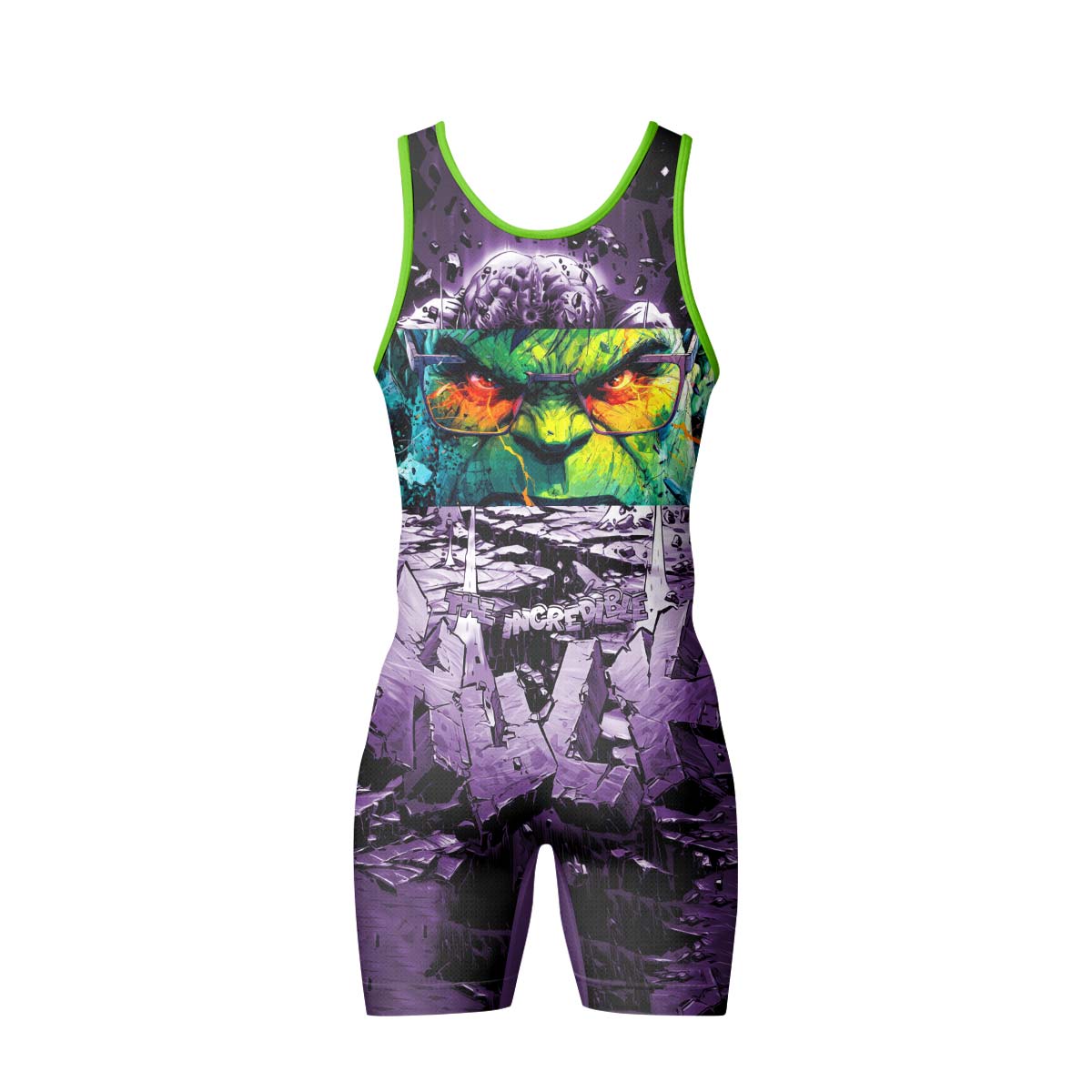  Marvel Incredible Hulk Wrestling Singlet