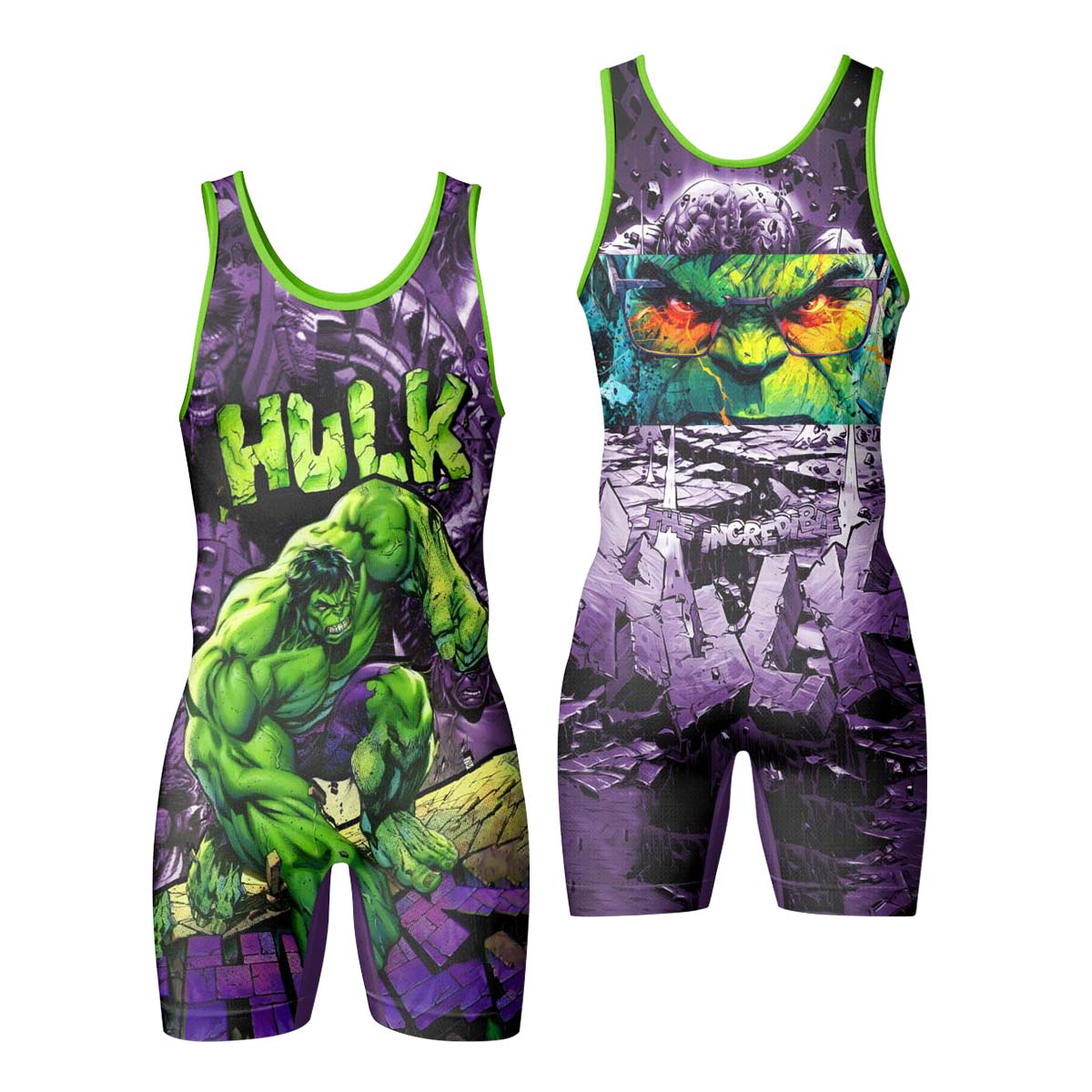 Marvel Incredible Hulk Wrestling Singlet