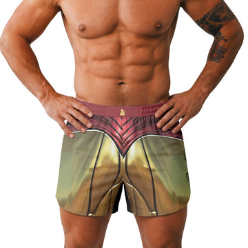  Marvel Iron Man Mark VII Armor Grappling Shorts