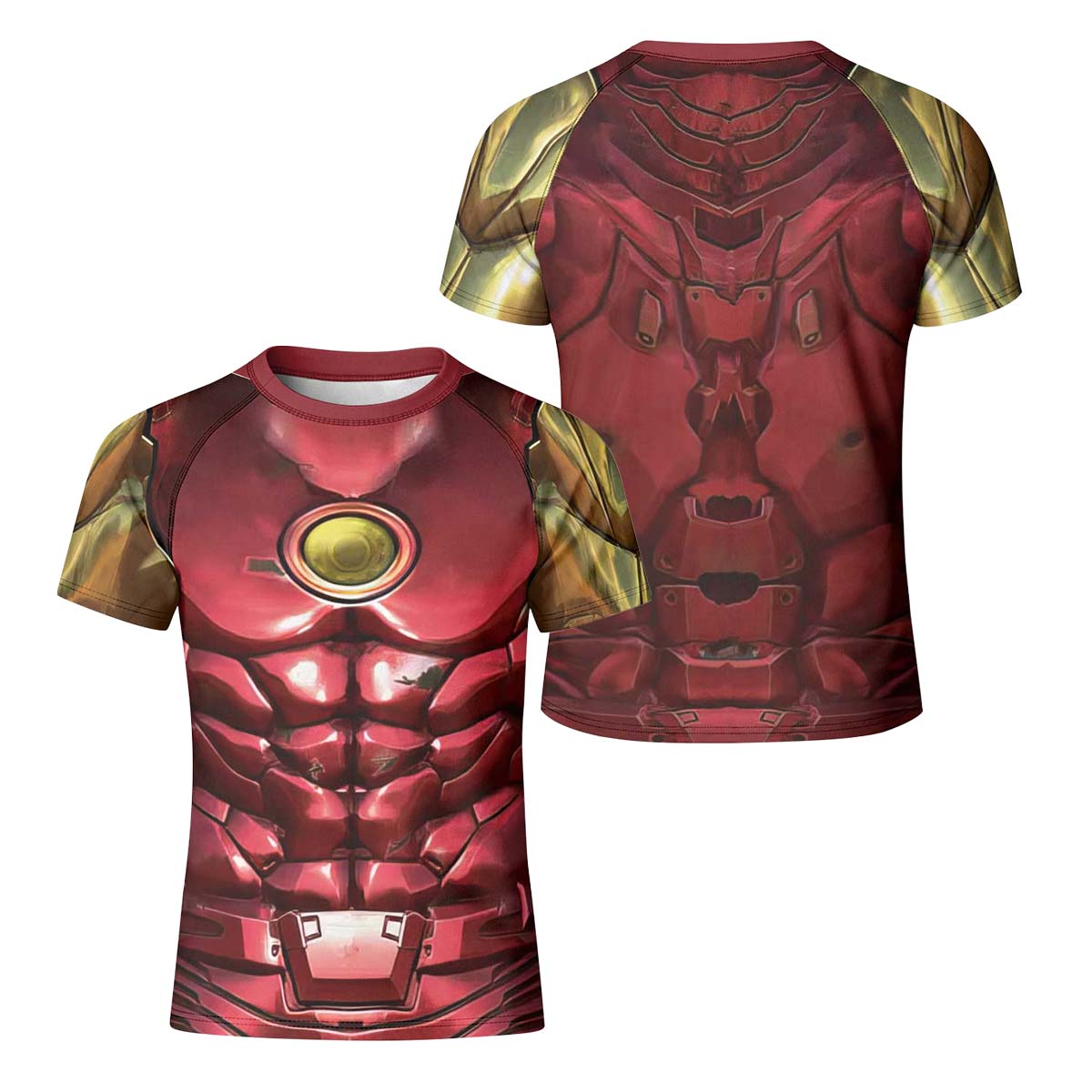  Marvel Iron Man Mark VII Armor Kids Rash Guard